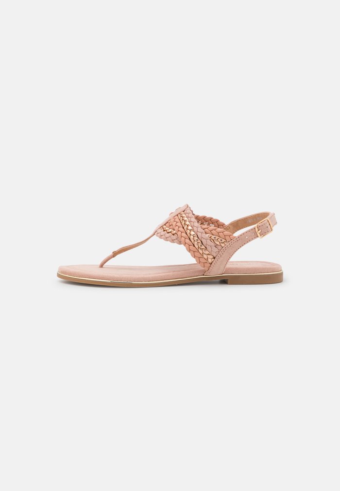 Sandales Anna Field T-bar Rose Doré Femme | AAB-3159432